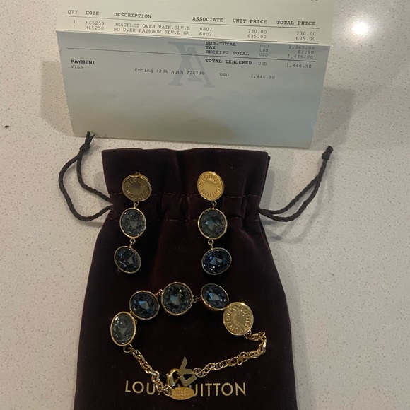 Louis Vuitton Bracelet and Earrings. I have original receipts and bags. - Picture 3 of 3